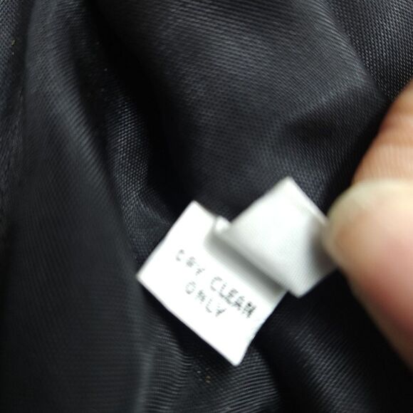 Vintage C'est Simone Blazer Jacket Womens 6 Black Velvet Holiday Party Goth NEW - Picture 11 of 13